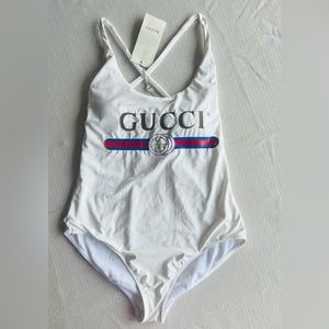 Sparkling Swimsuit with Gucci Logo